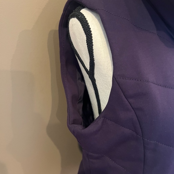 Coldwater Creek Ridgeline Ponte Plum Vest Jacket, Size Medium 10/12 - Picture 8 of 13